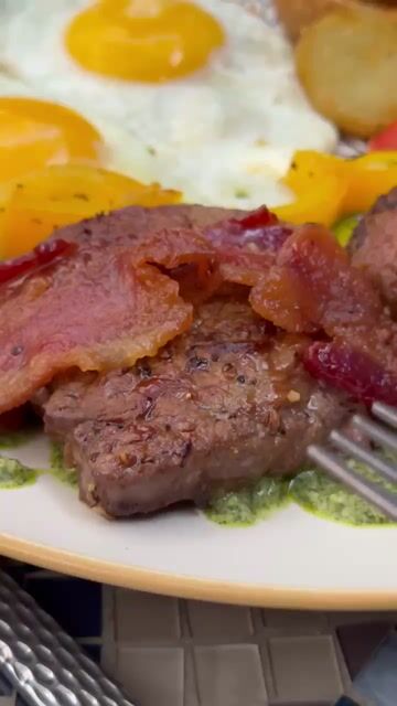 Is it ok to wrap steak with bacon?