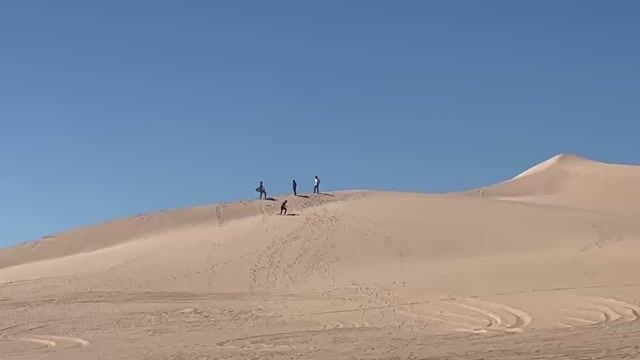 Running around on sand dunes !
